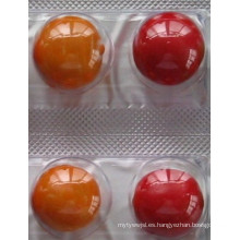 Orange Pharmaceutical Embalaje Plástico PVC